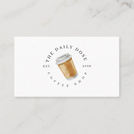 Kaffeetasse-Illustrations-Kaffeestube Visitenkarte