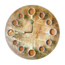 Kaffeetasse Kaffee Uhr rustikal