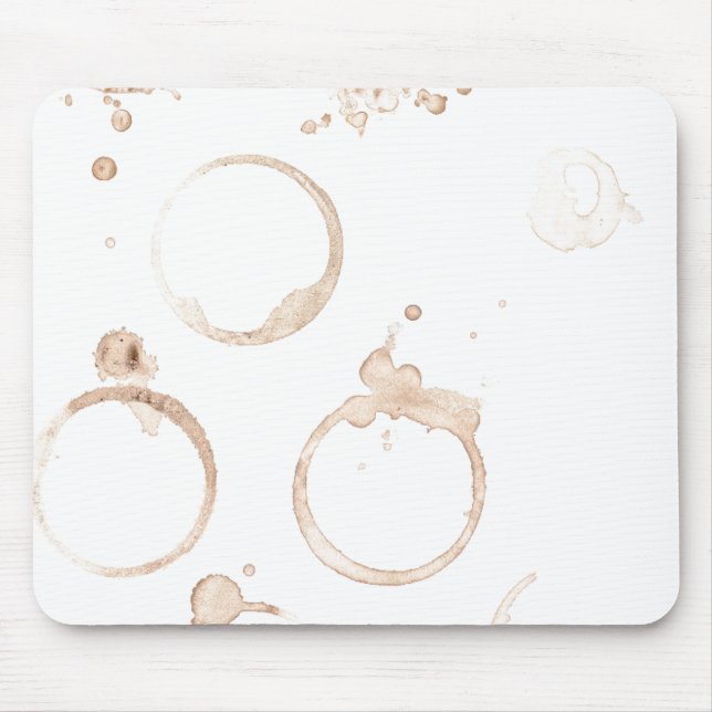 Kaffeetasse Kaffeefleck werfen Kissen Mousepad (Vorne)