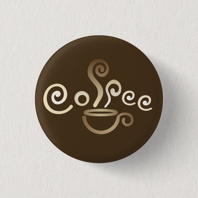 Kaffeetasse-Knopf-Button Button (Vorderseite)