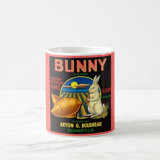 Kaffeetasse mit Bunny-Etikett (Mittel)