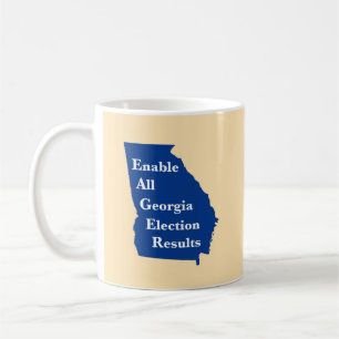 Kaffeetasse mit dem Aufdruck 'Alle georgischen Wah