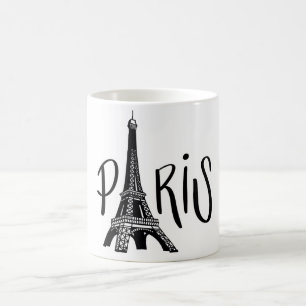 Kaffeetasse mit Eiffelturm-Design aus Paris