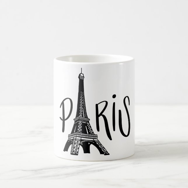 Kaffeetasse mit Eiffelturm-Design aus Paris (Mittel)