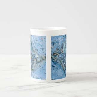 Kaffeetasse mit eigens gestaltetem Muschel Motiv Prozellantasse