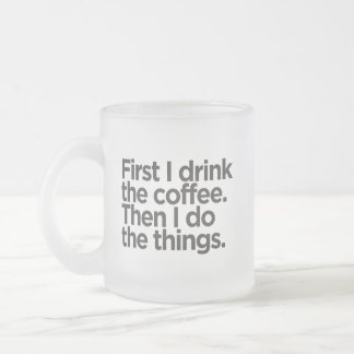 Kaffeetasse mit Frosted Glass Design