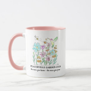 Kaffeetasse mit Gartendesign