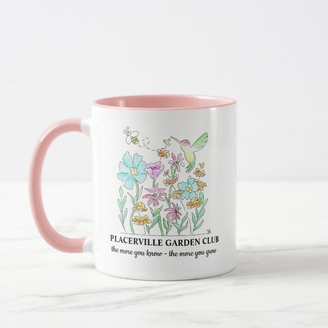 Kaffeetasse mit Gartendesign (Links)