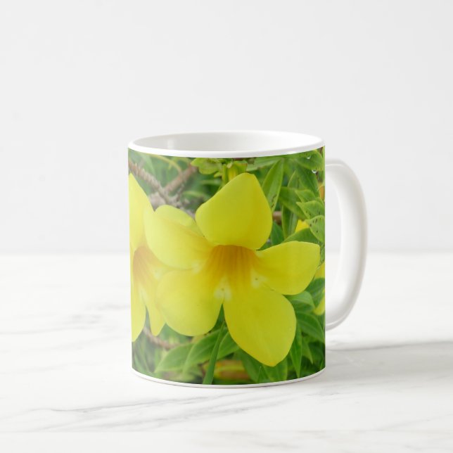 Kaffeetasse mit gelben Blumen (VorderseiteRechts)