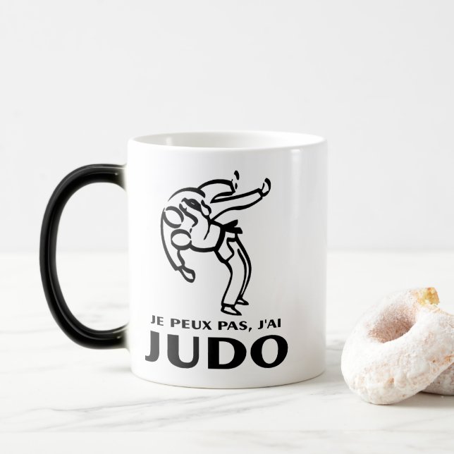 Kaffeetasse mit Judo-Motiv (Mit Donut)