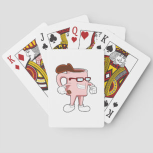 Kaffeetasse mit Kaffee Spielkarten