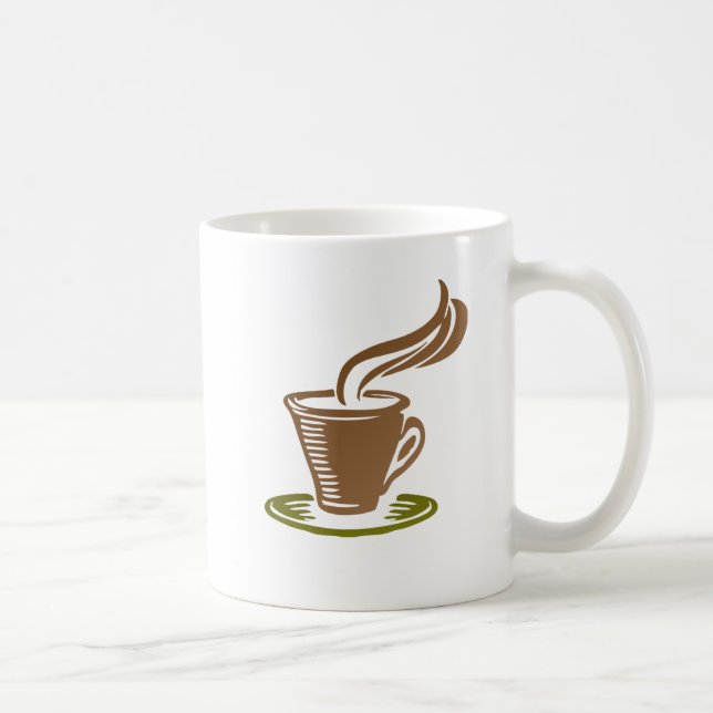 Kaffeetasse mit Kaffeetassen-Design (Rechts)