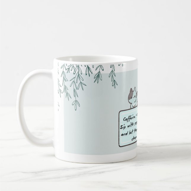 Kaffeetasse mit Katzenmotiv (Links)