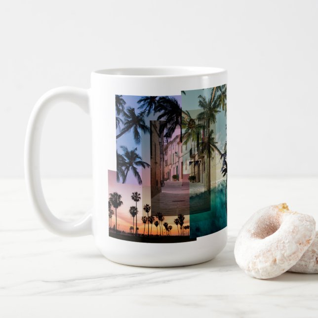 Kaffeetasse mit Palme (Mit Donut)
