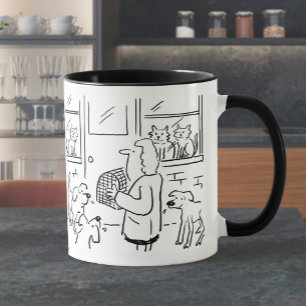 Kaffeetasse mit veterinärmedizinischer Illustratio