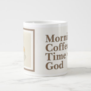 Kaffeetasse: Morgenkaffeezeit mit Gott Jumbo-Tasse