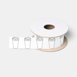 Kaffeetasse (Papiertogo) Satinband