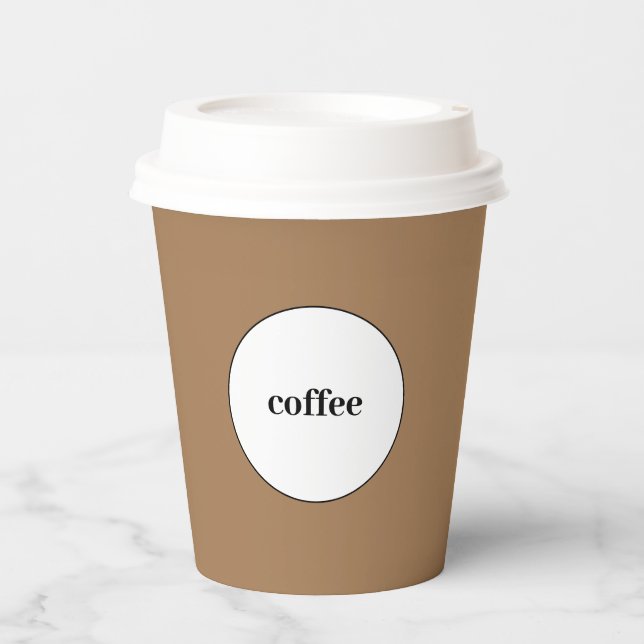Kaffeetasse Pappbecher (Vorderseite)