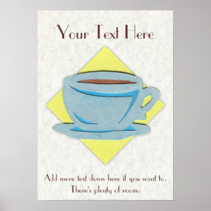 Kaffeetasse-Plakat Poster