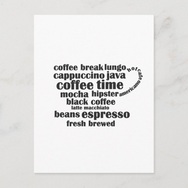 Kaffeetasse Postkarte (Vorderseite)
