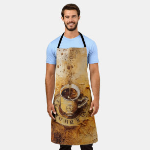 Kaffeetasse rund um die Uhr Schürze