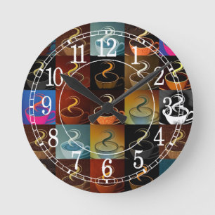 Kaffeetasse Runde Wanduhr