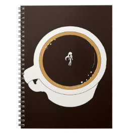 Kaffeetasse-Taucher Notizblock