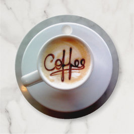 Kaffeetasse und Kaffeesocher Latenkaffee niedlich Geschenkanhänger
