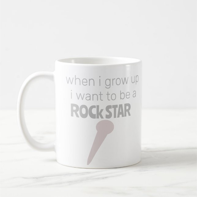 Kaffeetasse zukünftiger Rockstar (Links)