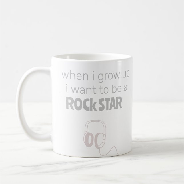Kaffeetasse zukünftiger Rockstar (Links)