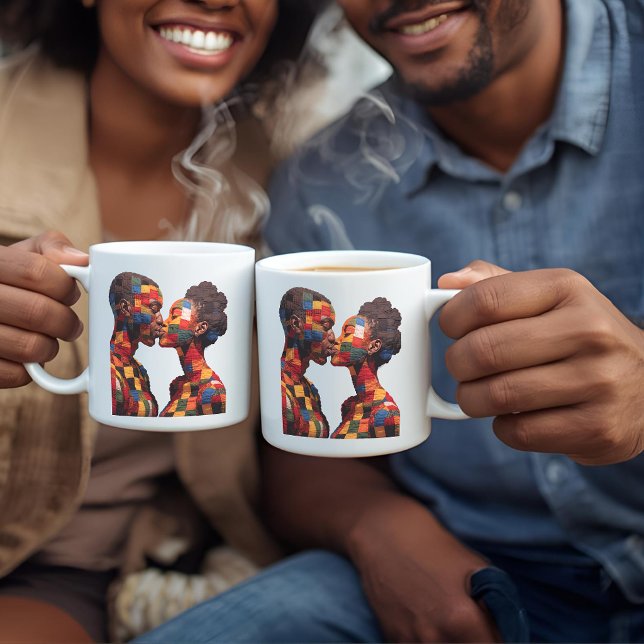 Kaffeetasse zum Feiern der Kunst des Quiltens (Von Creator hochgeladen)