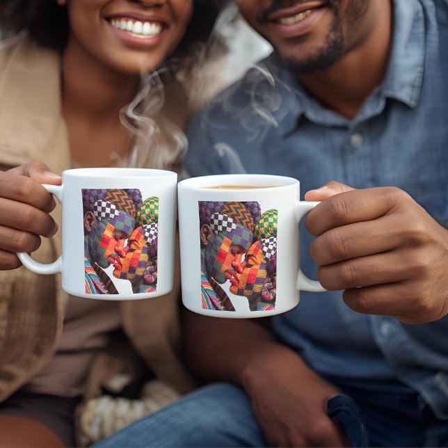 Kaffeetasse zum Feiern der Kunst des Quiltens (Von Creator hochgeladen)