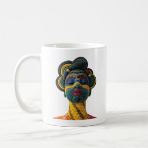 Kaffeetasse zum Feiern der Kunst weiblicher Quilte