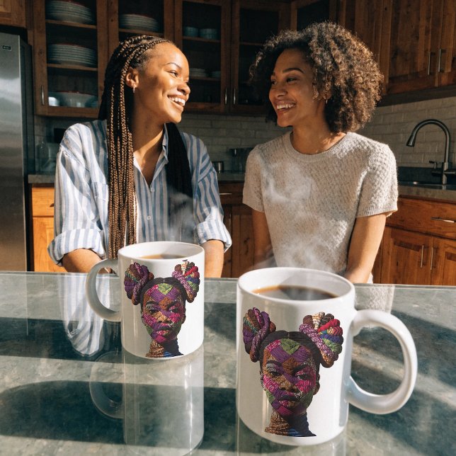 Kaffeetasse zum Feiern der Kunst weiblicher Quilte (Von Creator hochgeladen)
