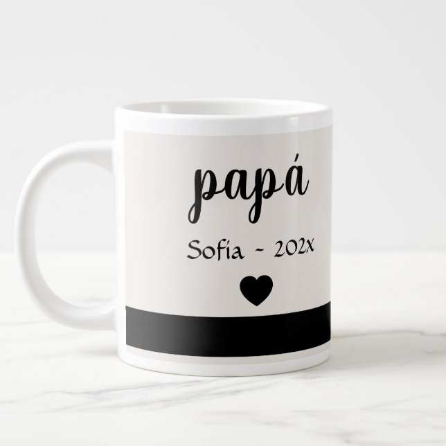 Kaffeetasse zum Vatertag Jumbo-Tasse (Links)