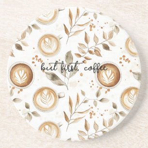 Kaffeetassen Blätter Getränkeuntersetzer