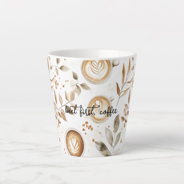 Kaffeetassen Blätter Milchtasse (Vorderseite)