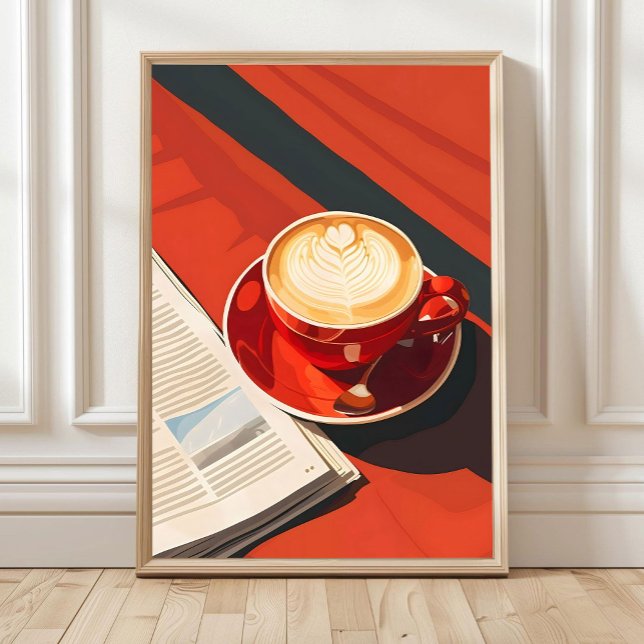 Kaffeetassen Boho Wandkunst, Kaffeeplakat, Boho-Se Poster (Von Creator hochgeladen)