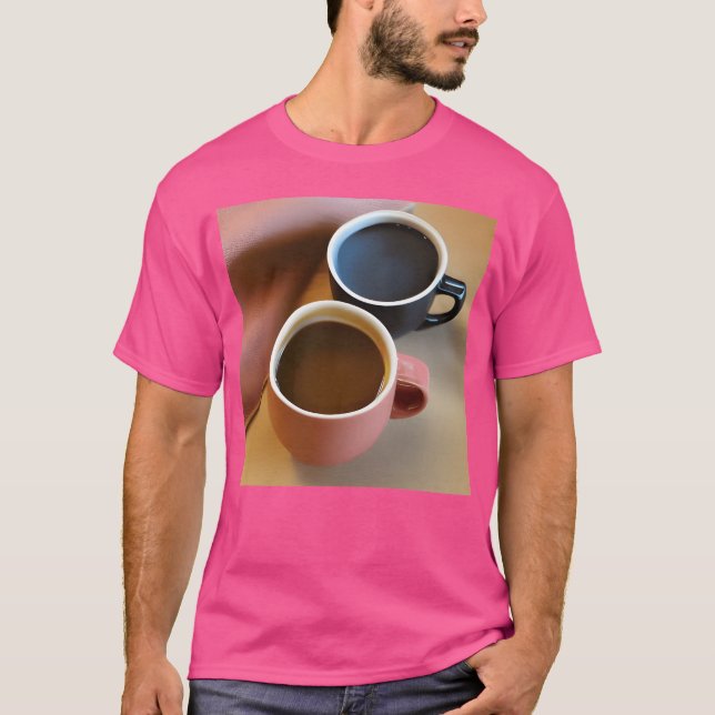 Kaffeetassen für Kaffeetrinker Mädchen T-Shirt (Vorderseite)
