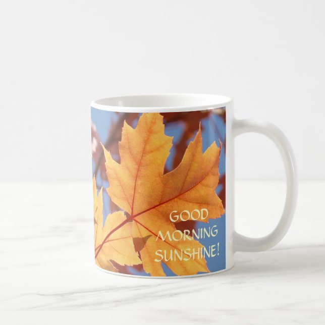 KAFFEETASSEN GESCHENK Herbstblätter Fall Bäume Bla (Rechts)