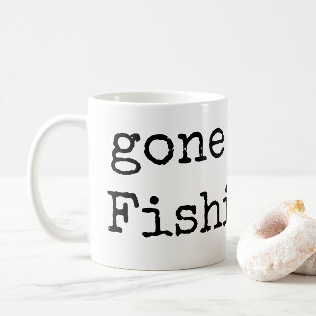 Kaffeetassen Gone Fishing (Mit Donut)