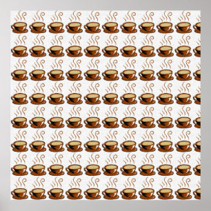 Kaffeetassen Hintergrund Poster