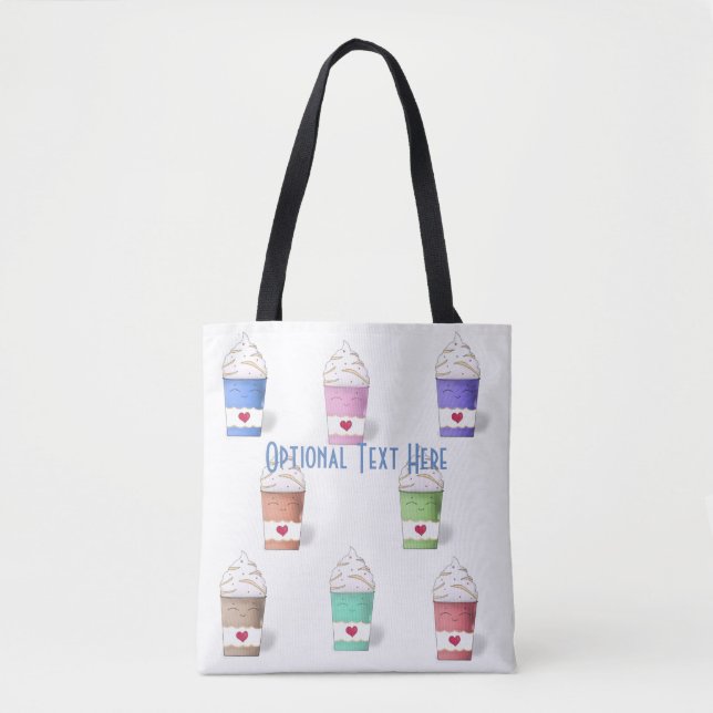 Kaffeetassen in Vollfarben Tasche (Vorderseite)