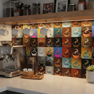 Kaffeetassen-Montage Fliese