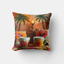 Kaffeetassen und Kissen