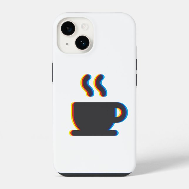 Kaffeetassenfehler iPhone 14 Hülle (Rückseite)