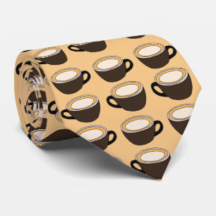 Kaffeetassenmuster Krawatte