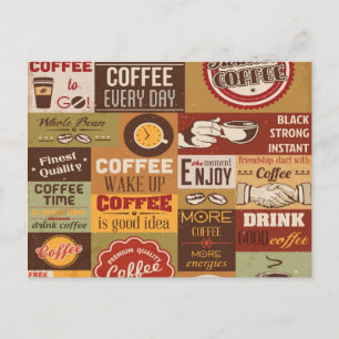 Kaffeetest Postkarte