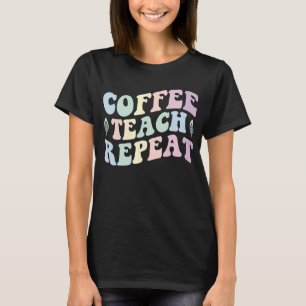 Kaffeetrainer Repea Retro Groovy Teacher T-Shirt