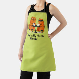 Kaffeetreff Katzenpaar Schürze